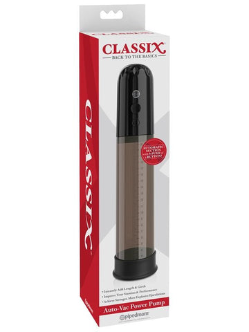 Pipedream Products Classix Auto Vac Power Mens Penis Pump with Auto Vacuum - Penis Pumps And Stretchers