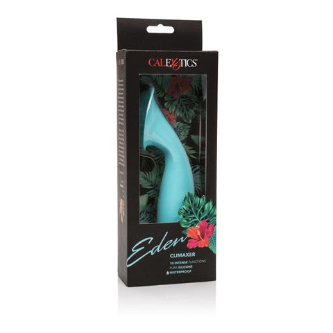California Exotics Eden Climaxer 10 Functions Clitoris Massager Blue Vibrator - Clit Ticklers and Pulsators