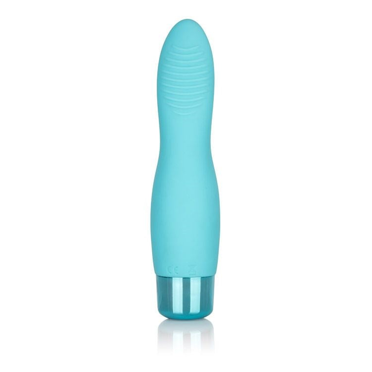 California Exotics Eden Flicker Tongue Shape Clitoral Vibrator with Ribbed Tip - Clit Ticklers and Pulsators