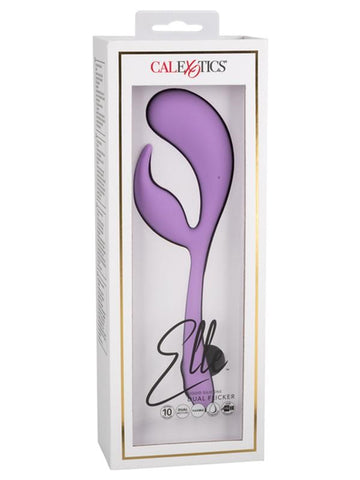 California Exotics Elle Liquid Silicone Dual Flicker Rabbit Vibrator - Rabbit Vibrators