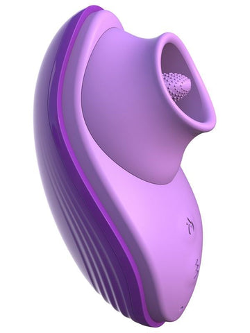 Pipedream Products Fantasy For Her Her Silicone Fun Tongue Clitoral Vibrator - Clit Ticklers and Pulsators
