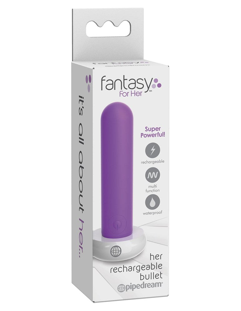 Pipedream Fantasy For Her Rechargable Bullet Vibrator 15 Vibration Modes - Bullet Vibrators