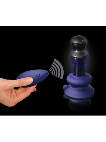 Pipedream Icicles No 83 Remote Control Vibrating Glass Plug Glass Design - Butt Plugs