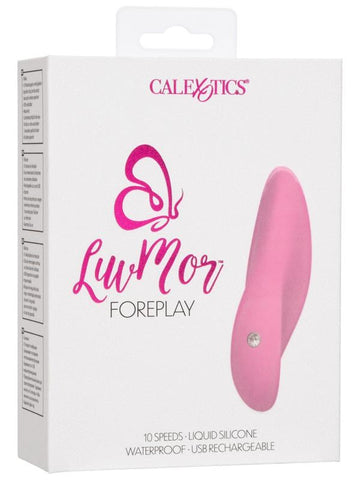 California Exotics LuvMor Foreplay Rechargeable Clitoral Vibrator Pink - Clit Ticklers and Pulsators