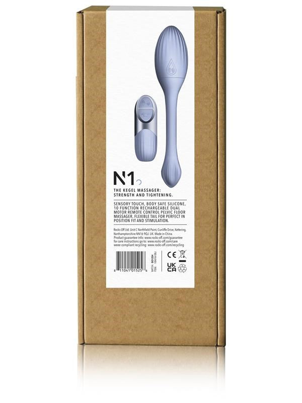 Rocks Off NIYA N1 Vibrating Kegel Massager with Remote Control - Love Eggs and Kegel Exercisers