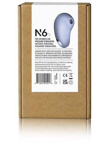 Rocks Off NIYA N6 Rechargeable Air Power Clitoral Suction Vibrator with Air Pulse - Clit Ticklers and Pulsators