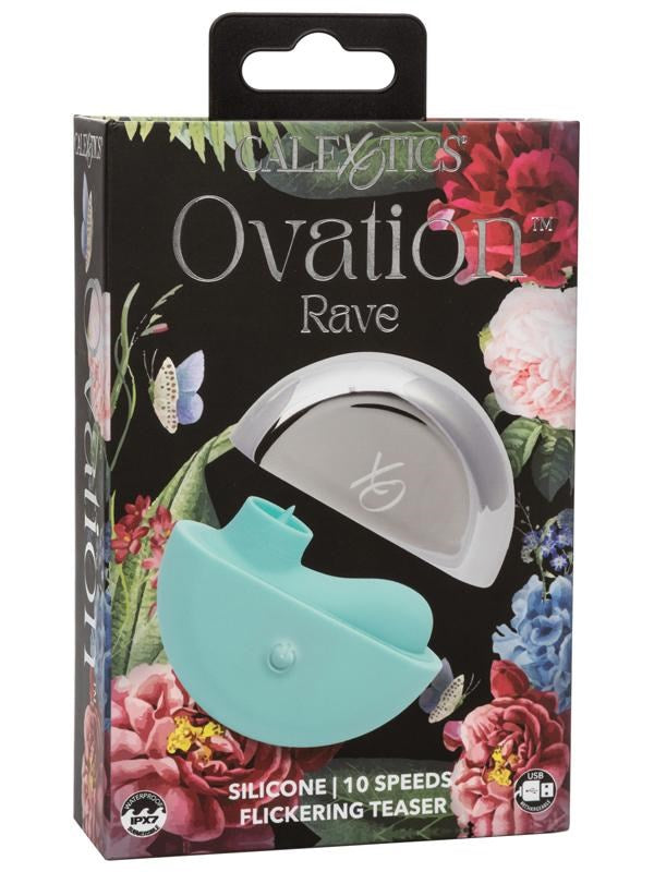 California Exotics Ovation Rave 10 Functions Clitoral Vibrator Blue Silicone - Clit Ticklers and Pulsators