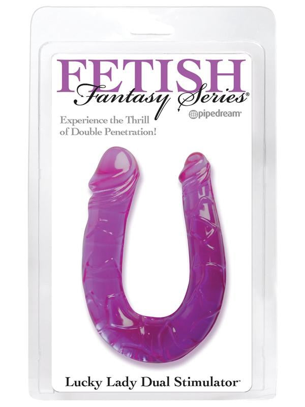 Pipedream Products Lucky Lady Dual Stimulator Realistic Dildo Flexible - Double Ender