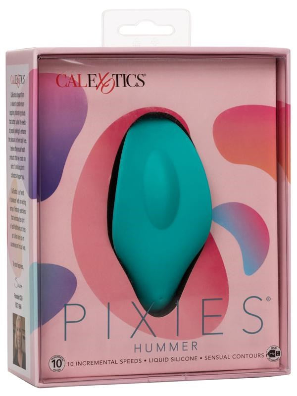 California Exotics Pixies Hummer Clitoral Suction Vibrator Blue USB - Clit Ticklers and Pulsators