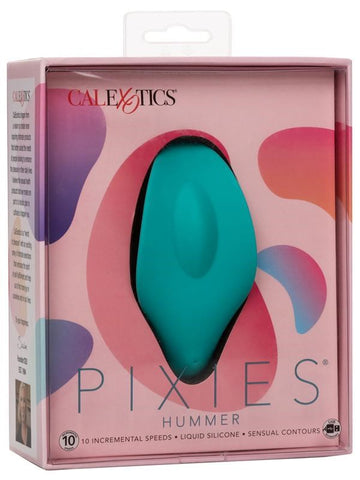 California Exotics Pixies Hummer Clitoral Suction Vibrator Blue USB - Clit Ticklers and Pulsators