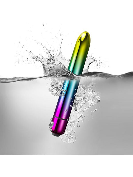 Rocks Off Prism Powerful Metallic Rainbow Bullet Vibrator 10 Speeds - - Bullet Vibrators