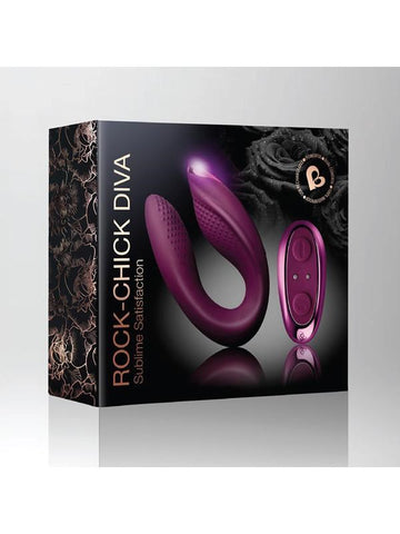 Rocks Off Rock Chick Diva Dual Stimulation Bliss Vibrator Remote Control - G-Spot Vibrators