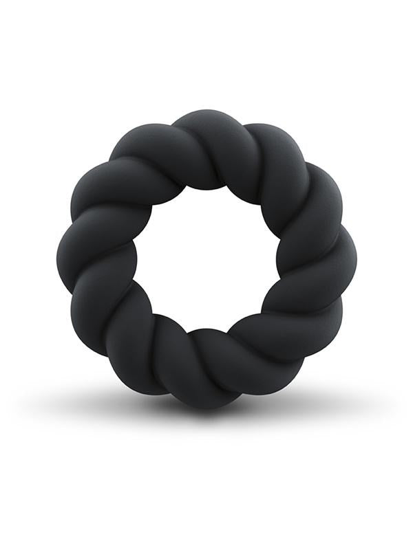 Rocks Off Twist Stretchy Silicone Cock Ring for Enhanced Erections - - Stretchy Cock Rings
