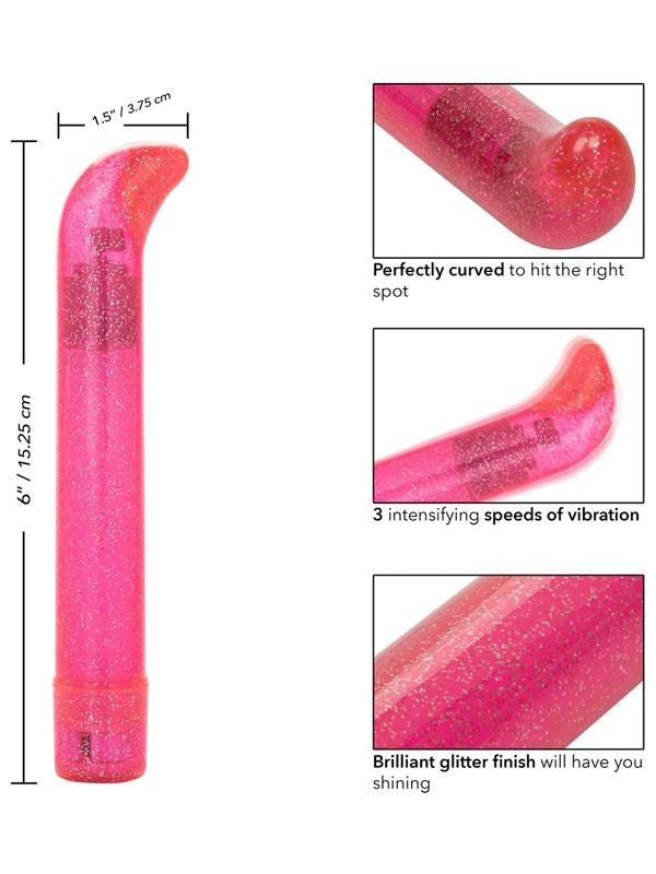 California Exotics Sparkle Slim G Vibe 3 Speed G Spot Massager Waterproof - - G-spot Vibrators
