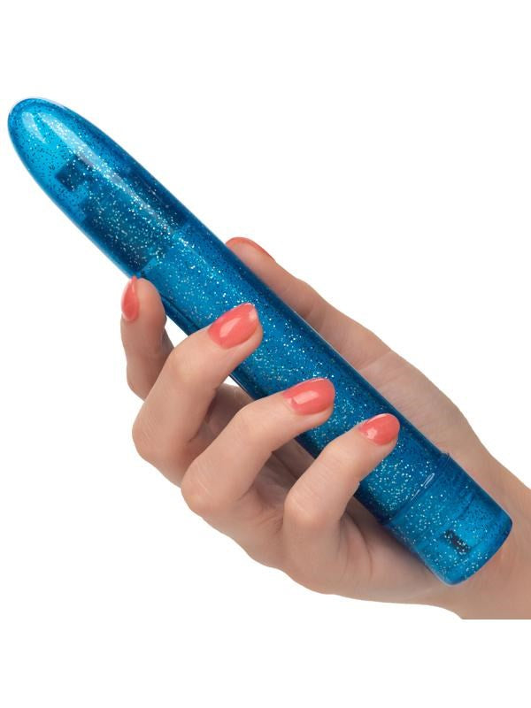 California Exotics Sparkle Slim Sleek G Spot Massager Blue Waterproof - - G-spot Vibrators