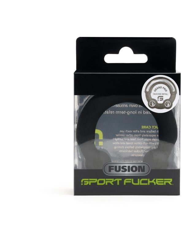 Sport Fucker Grand Prix Fusion Cock Ring Metal Core Silicone Enhancement - - Stretchy Cock Rings