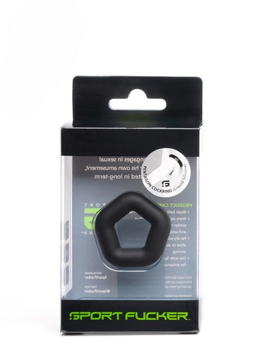 Sport Fucker Ecstatic Exploration Pentagon Cock Ring for Enhanced Erections - Stretchy Cock Rings