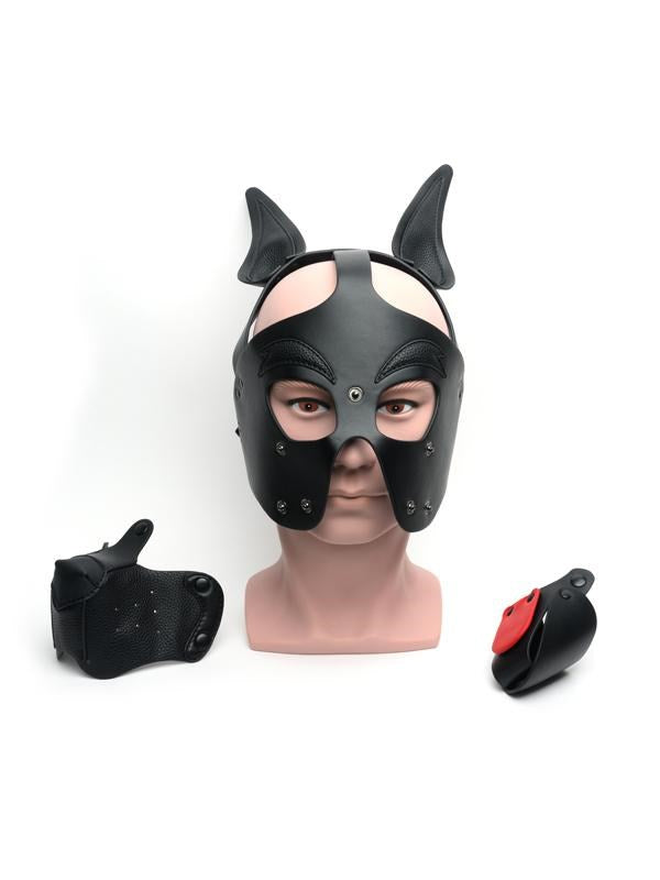 Sport Fucker Authentic Pup Play Hood Premium PU Role Play Bondage Gear - - Bondage Hoods