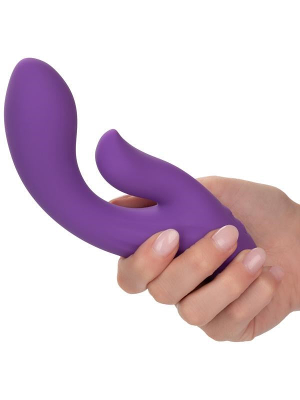 California Exotics Stella Liquid Silicone Dual Pleaser Rechargeable Rabbit Vibrator - Rabbit Vibrators