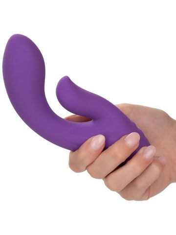 California Exotics Stella Liquid Silicone Dual Pleaser Rechargeable Rabbit Vibrator - Rabbit Vibrators