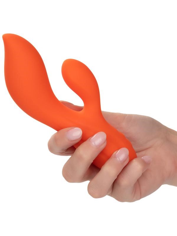 California Exotics Stella Liquid Silicone Dual Teaser Rabbit Vibrator - Rabbit Vibrators
