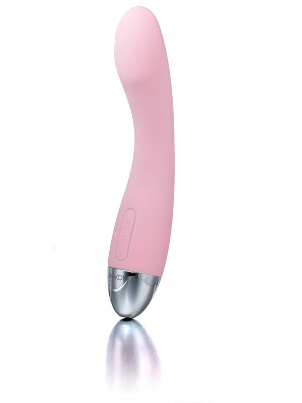 Svakom Amy Multi Functions Silicone G Spot Vibrator with Curved Design - - G-Spot Vibrators