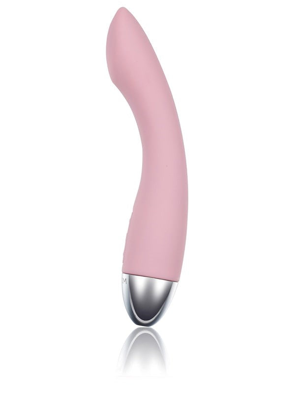 Svakom Amy Multi Functions Silicone G Spot Vibrator with Curved Design - - G-Spot Vibrators