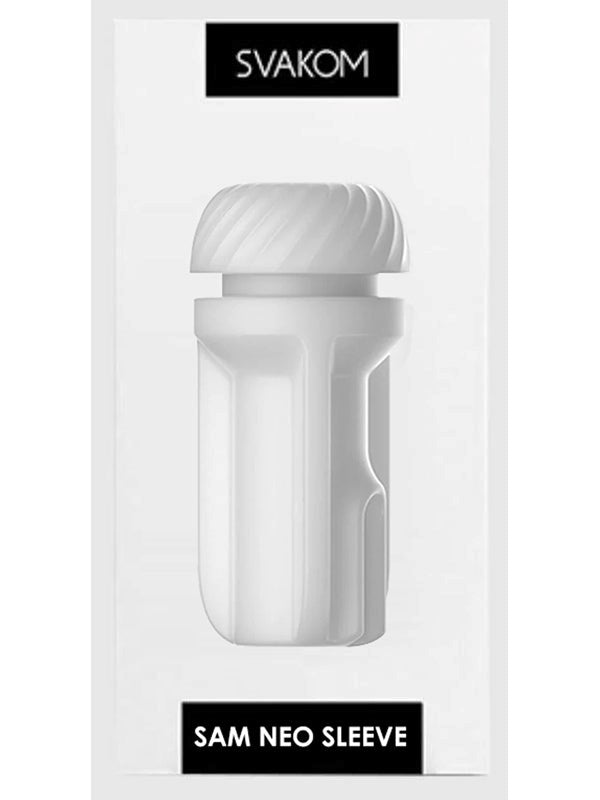 Svakom Sam Neo Male Stroker Sleeve Replacement with Textured Interior - - Masturbators and Strokers