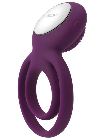 Svakom Tammy Vibrating Double Cock Ring with Dual Ring Enhancement - Vibrating Cock Rings