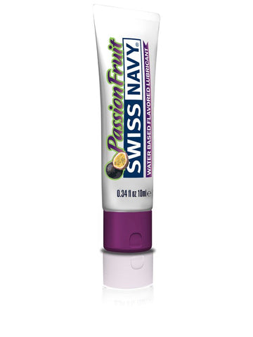 Swiss Navy Tropical Passion Fruit Lubricant 10ml Water Based Formula - Water Based Lubes