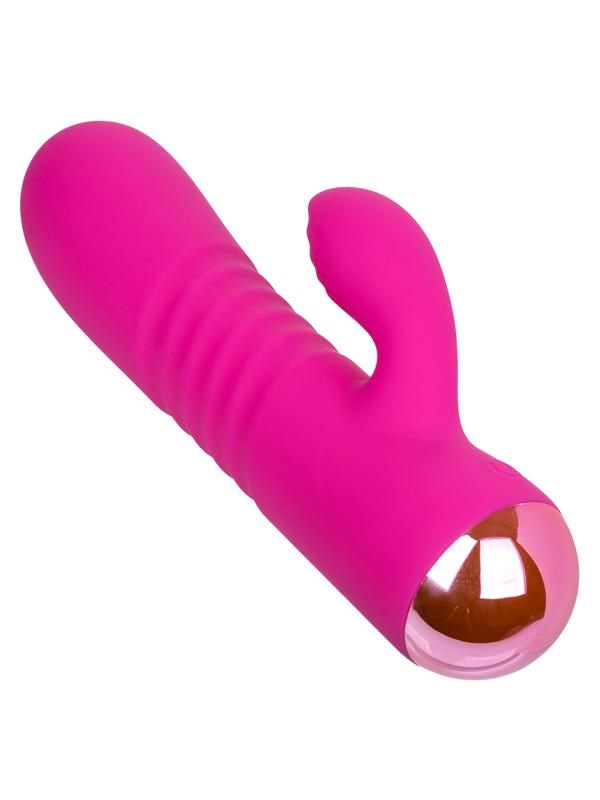 California Exotics Thicc Chubby Honey Dual Motors Rabbit Vibrator Pink - Rabbit Vibrators