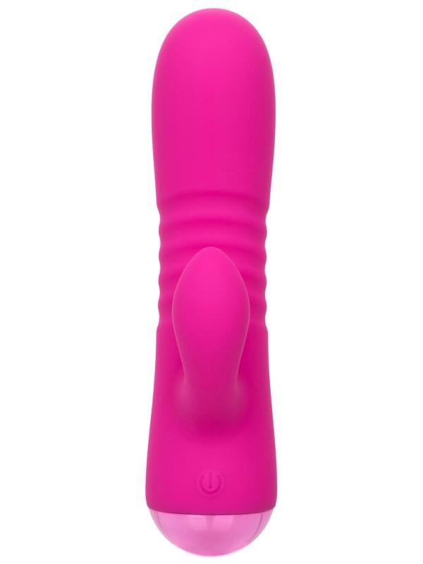 California Exotics Thicc Chubby Honey Dual Motors Rabbit Vibrator Pink - Rabbit Vibrators