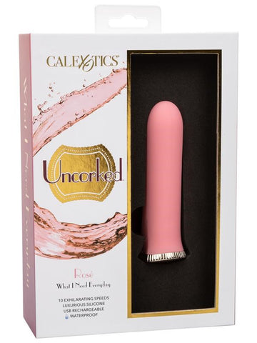California Exotics Uncorked Rose Rechargeable Bullet Vibrator Pink - Bullet Vibrators