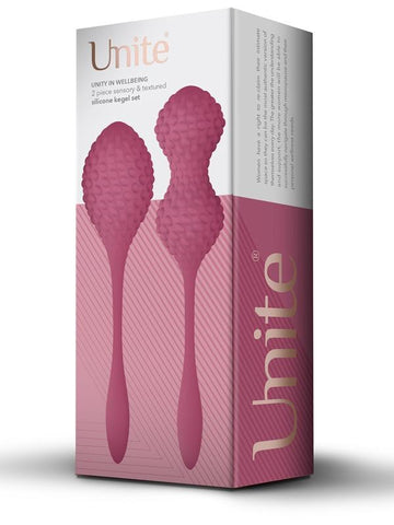 Rocks Off Unite Wellbeing 2 Piece Sensory Silicone Kegel Exerciser Set - Love Eggs and Kegel Exercisers