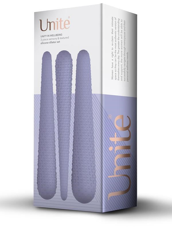 Rocks Off Unite Textured Silicone Dilator Set for Gradual Progression - - Love Eggs and Kegel Exercisers