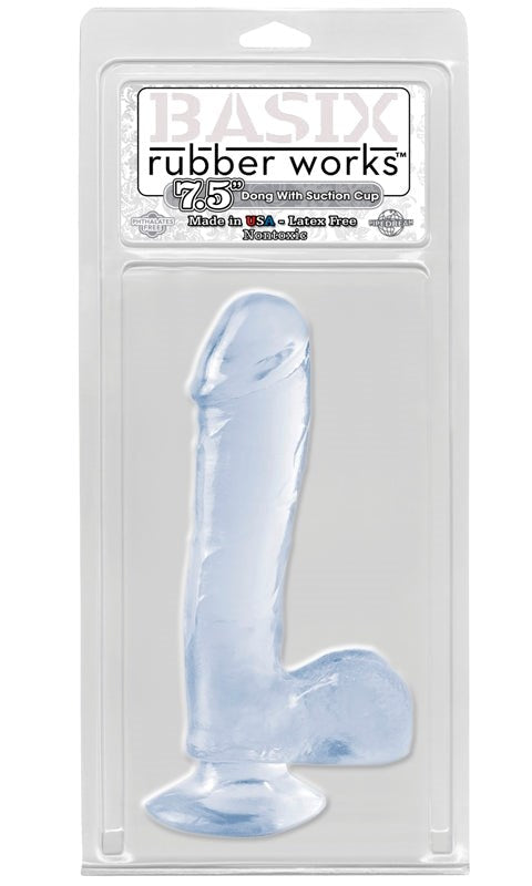 Pipedream Products Basix 7.5 Inch Thin Suction Cup Realistic Dong - - Realistic Dildos
