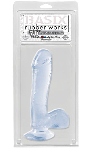 Pipedream Products Basix 7.5 Inch Thin Suction Cup Realistic Dong - Realistic Dildos