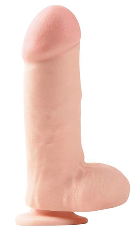 Pipedream Products Basix Big 7 Inch Realistic Dong Body Safe PVC - Realistic Dildos