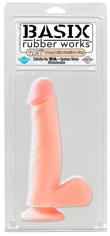 Pipedream Products Basix 7.5 Inch Dong With Suction Cup Flesh - - Realistic Dildos