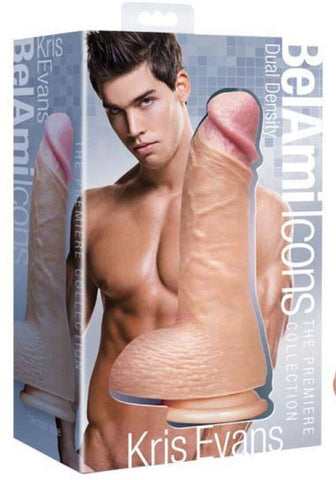 Icon Brands BelAmi Icons Signature Cock Kris Evans Realistic Dildo - Realistic Dildos