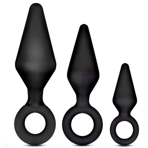 Blush Novelties Luxe Night Rimmer Kit 3 Graduated Anal Butt Plugs - Sex Kits