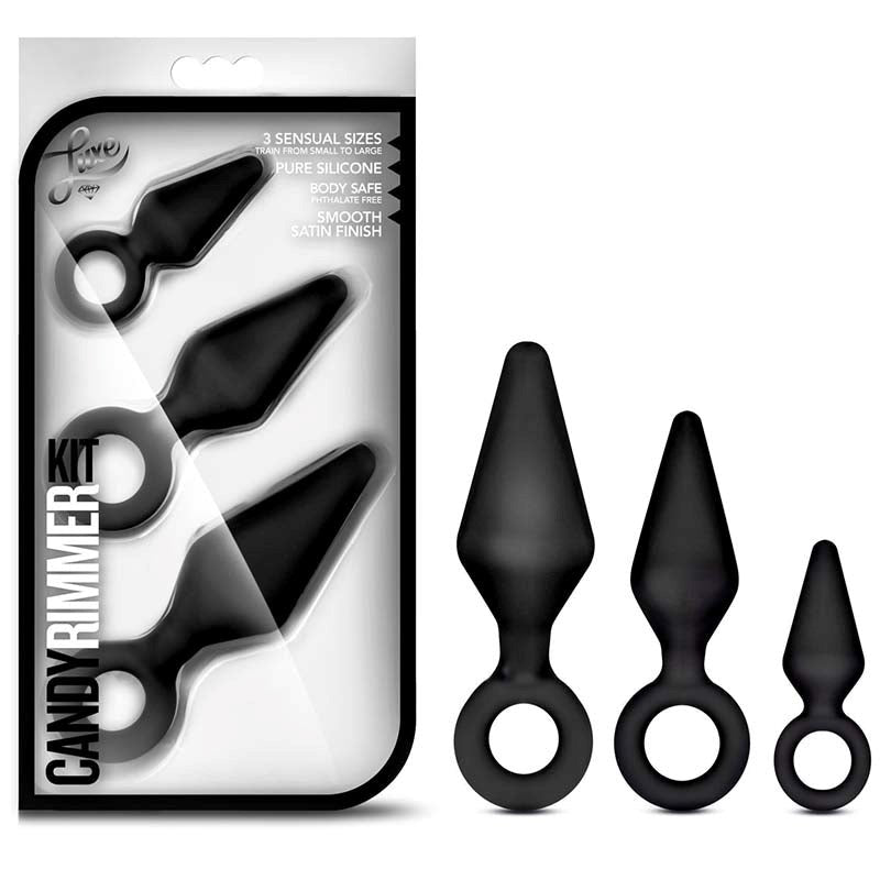 Blush Novelties Luxe Night Rimmer Kit 3 Graduated Anal Butt Plugs - - Sex Kits