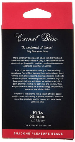 Love Honey Carnal Bliss Pleasure Anal Sex Beads Progressive Stimulation - Anal Beads and Balls