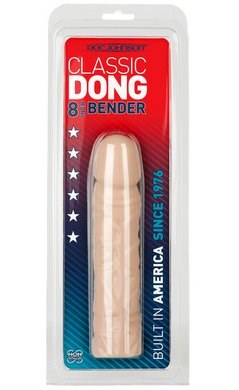Doc Johnson Realistic Classic Dong 8 Inch Bender with Bendable Wire Core - Realistic Dildos