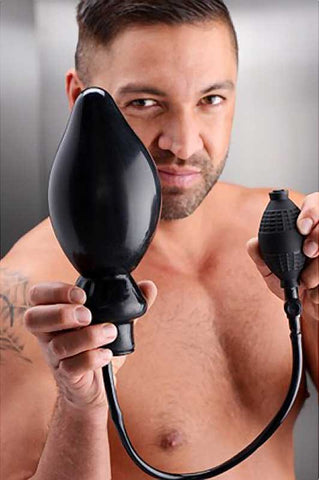 XR Brands Expand XL Inflatable Anal Plug Customizable Size Control - Inflatable Dildos and Vibrators