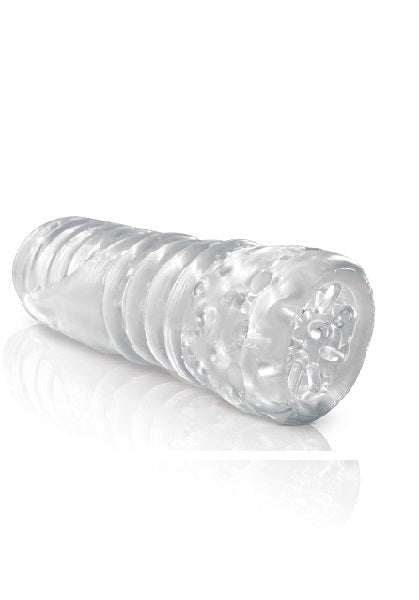 Pipedream Extreme Crystal Tickler Realistic Stroker with Transparent Design - - Glass Sex Toys