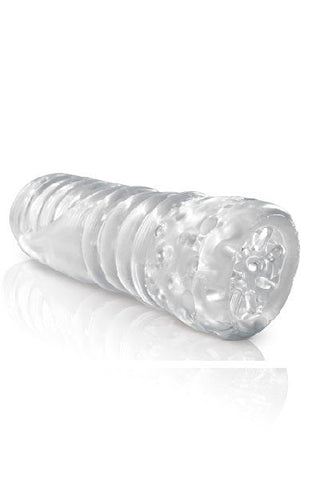 Pipedream Extreme Crystal Tickler Realistic Stroker with Transparent Design - Glass Sex Toys