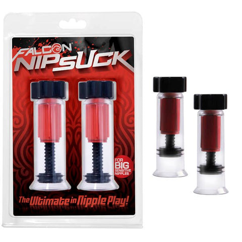 Icon Brands Falcon Nip Suck Adjustable Nipple Pumps for Enhanced Sensitivity - Breast and Nipple Toys