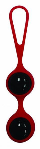 Sportsheets Feminine Jewels Duo Balls Glass Kegel Exerciser - Love Eggs and Kegel Exercisers