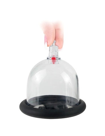 Pipedream Products Fetish Fantasy Deluxe Vibrating Nipple Pleasure Cups - Breast and Nipple Toys